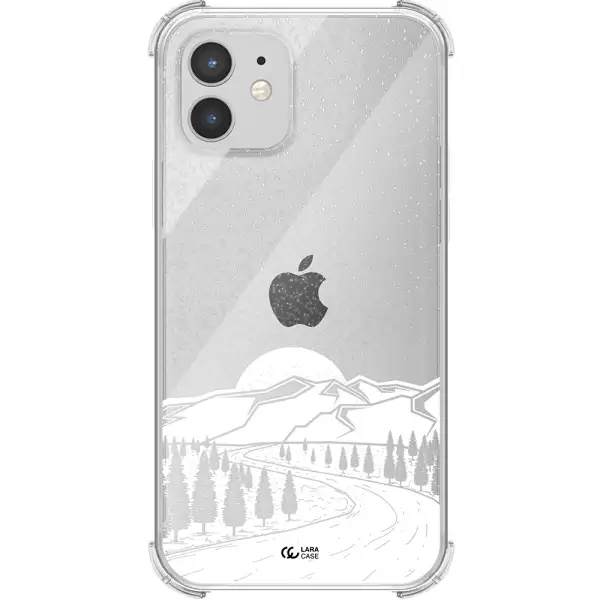 Winter Night Apple iPhone 12 Clear PC Case