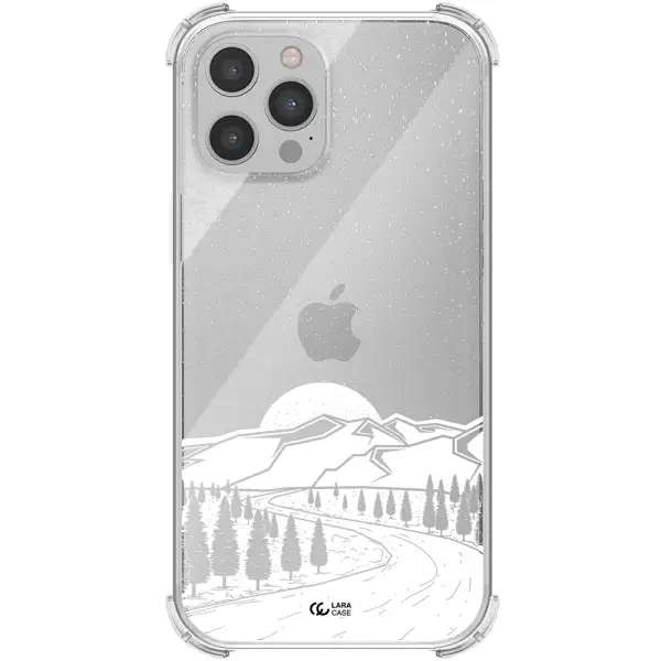 Winter Night Apple iPhone 12 pro Clear PC Case