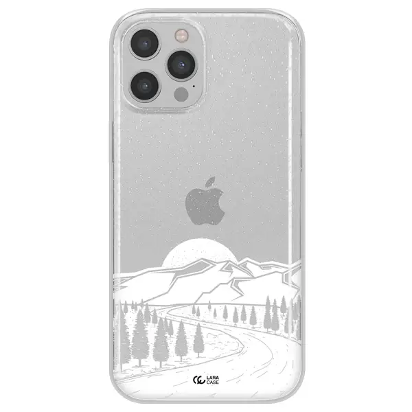 Winter Night Apple iPhone 12 pro max Clear TPU Case