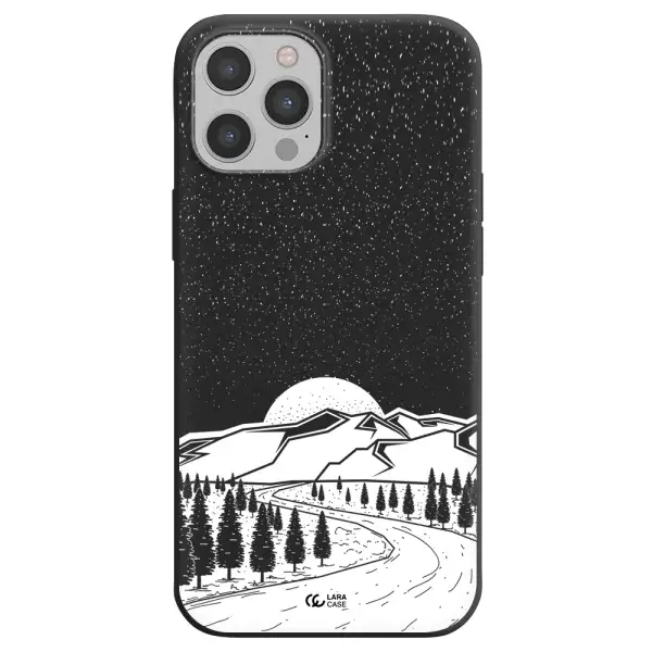 Winter Night Apple iPhone 12 pro Silicone black Case