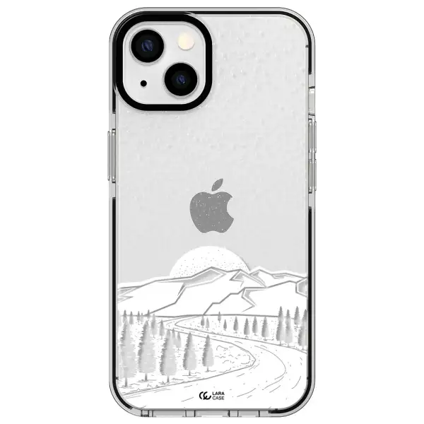Winter Night Apple iPhone 13 impact black border Case