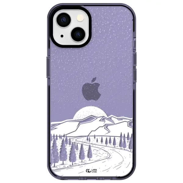 Winter Night Apple iPhone 13 impact Lilac Case