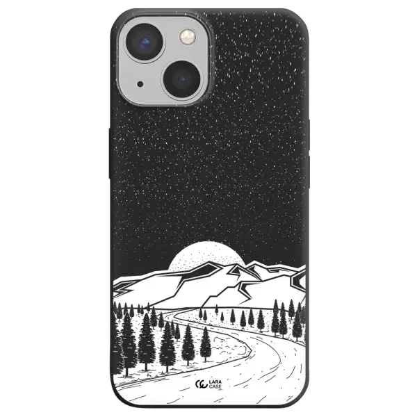 Winter Night Apple iPhone 13 mini Silicone black Case