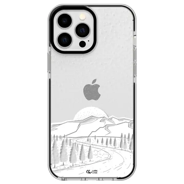 Winter Night Apple iPhone 13 Pro Max impact black border Case