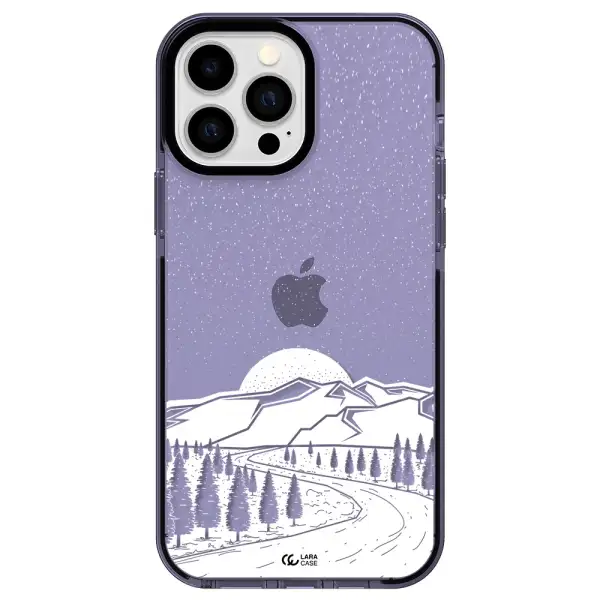 Winter Night Apple iPhone 13 Pro Max impact Lilac Case