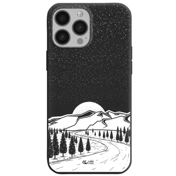 Winter Night Apple iPhone 13 Pro Silicone black Case