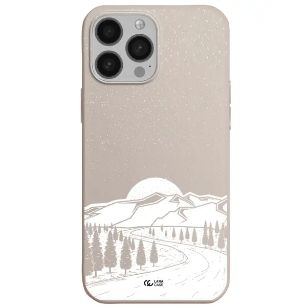 Winter Night Apple iPhone 13 Pro Silicone Stone Case