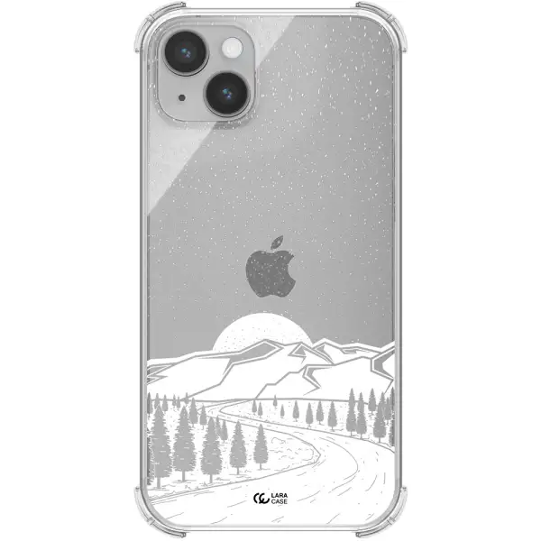 Winter Night Apple iPhone 14 Clear PC Case