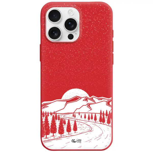 Winter Night Apple Iphone 16 Pro Max Silicone Stone Case