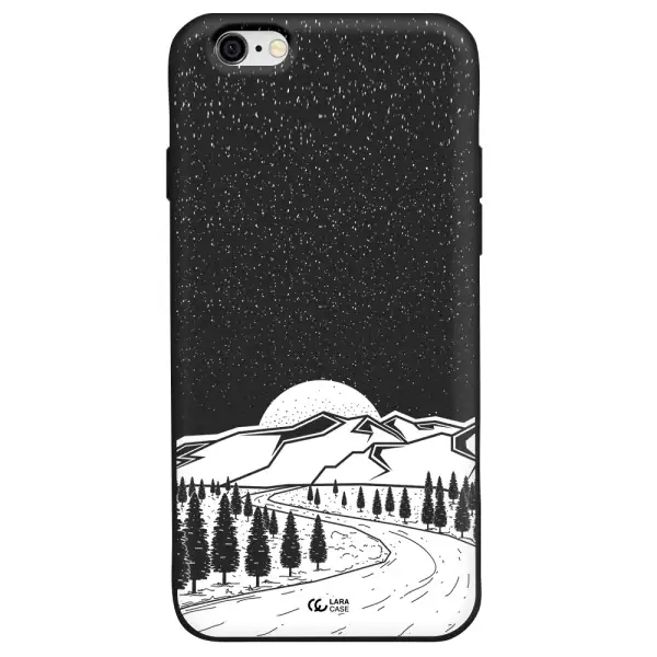Winter Night Apple iPhone 6 Silicone black Case