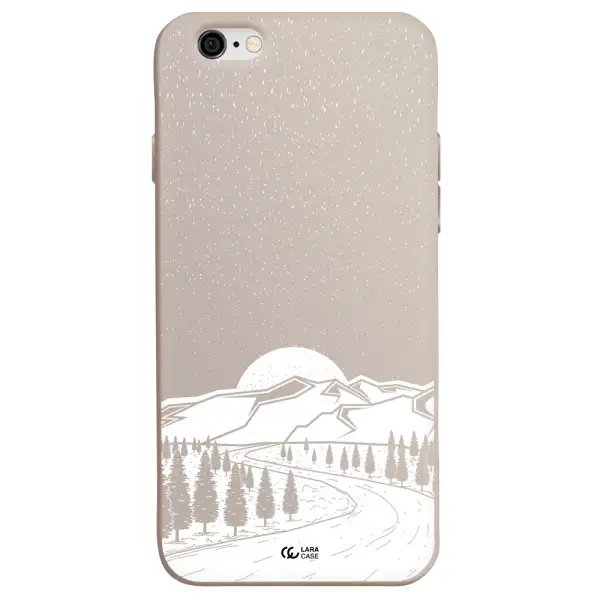 Winter Night Apple iPhone 6 Silicone Stone Case