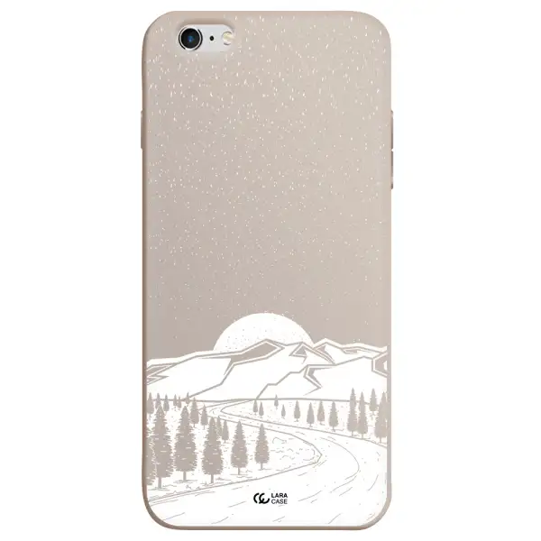 Winter Night Apple iPhone 6S Silicone Stone Case