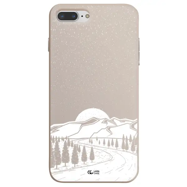 Winter Night Apple iPhone 7 plus Silicone Stone Case