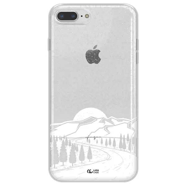 Winter Night Apple iPhone 8 plus Clear TPU Case