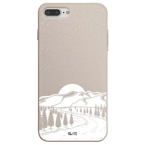 Winter Night Apple iPhone 8 plus Silicone Stone Case