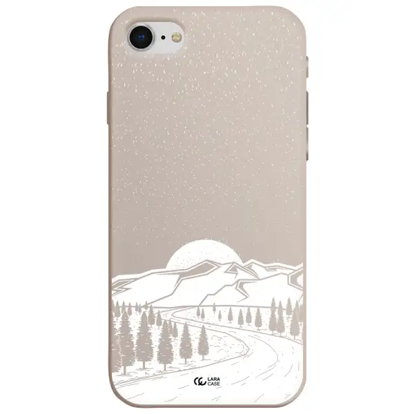 Winter Night Apple iPhone se 2020 Silicone Stone Case