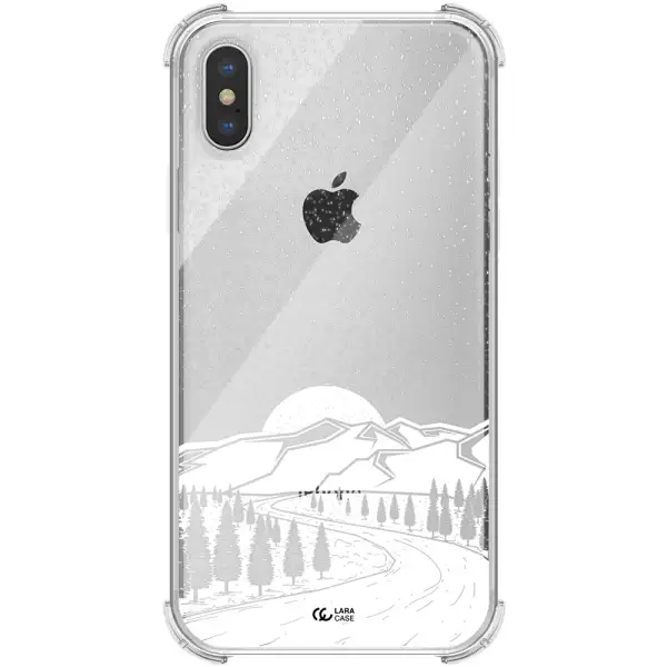 Winter Night Apple iPhone XS max Clear PC Case