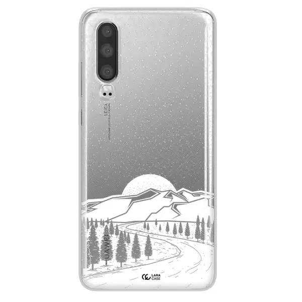 Winter Night Huawei P30 Clear TPU Case