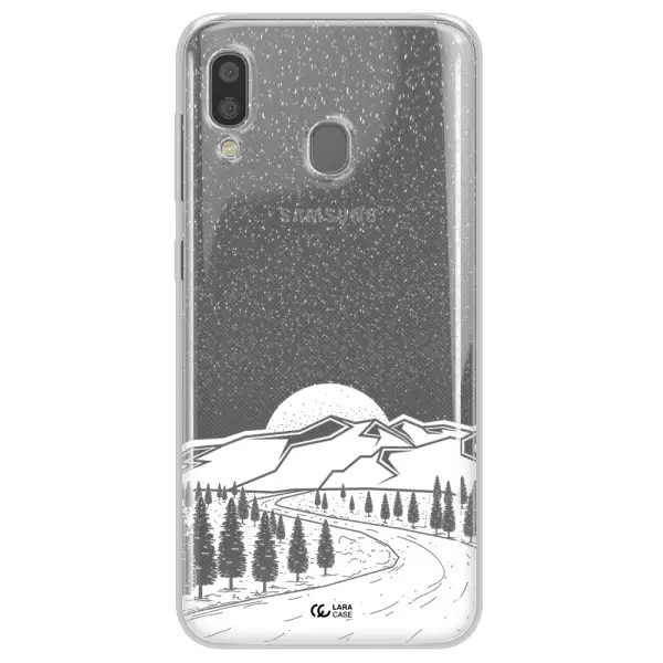Winter Night Samsung A20 Clear TPU Case