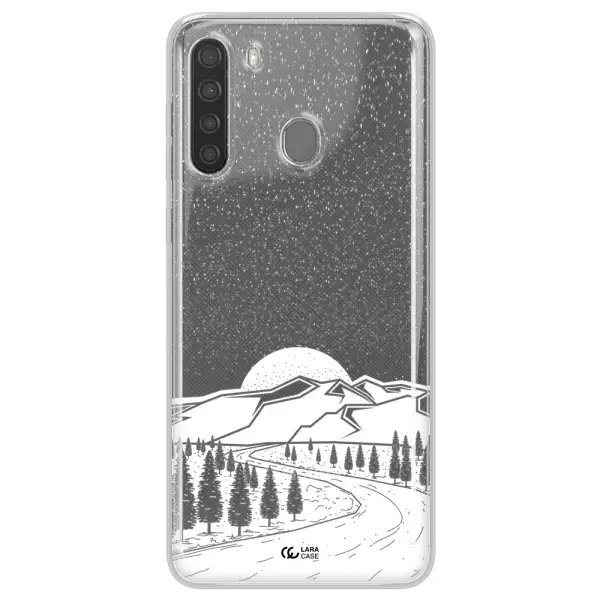 Winter Night Samsung A21 Clear TPU Case