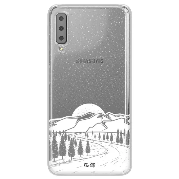 Winter Night Samsung A7 2018 Clear TPU Case