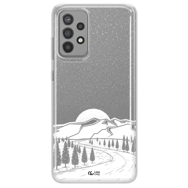 Winter Night Samsung A72 Clear TPU Case