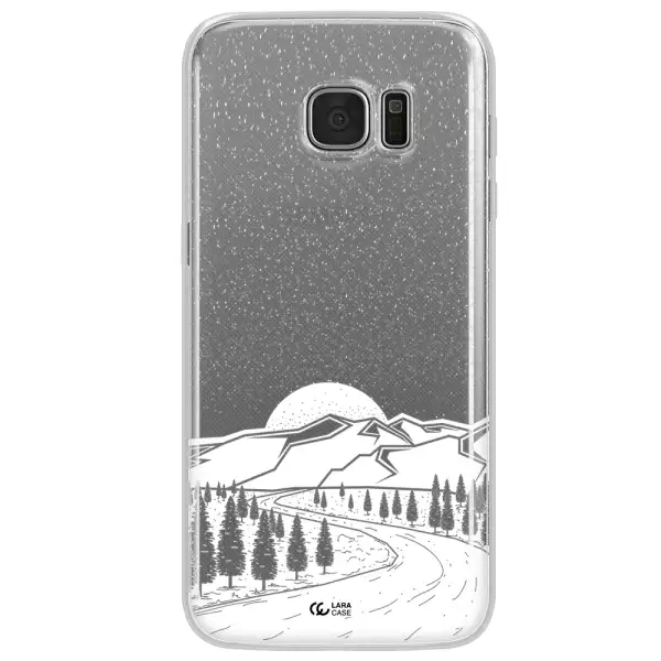 Winter Night Samsung S7 Edge Clear TPU Case