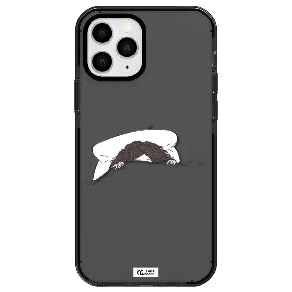 Do Not Wake Me Up Apple iPhone 11 pro impact Smoke Black Case