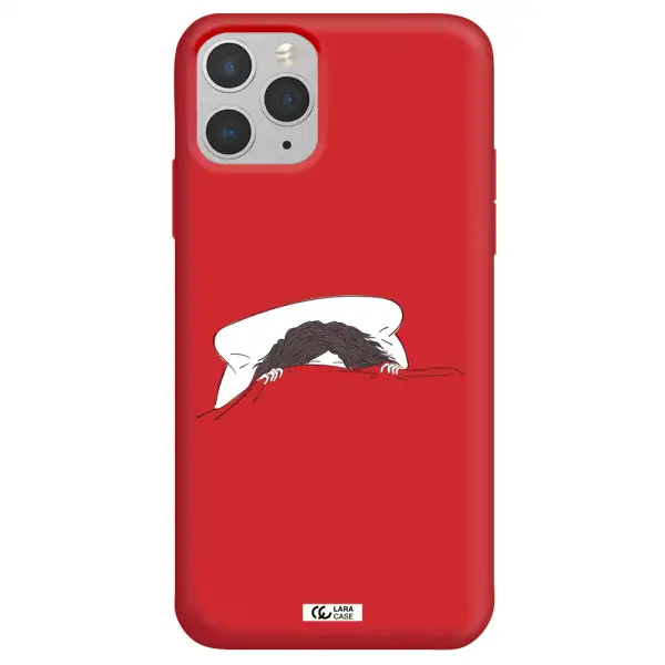 Do Not Wake Me Up Apple iPhone 11 pro max Silicone Imperial Red Case