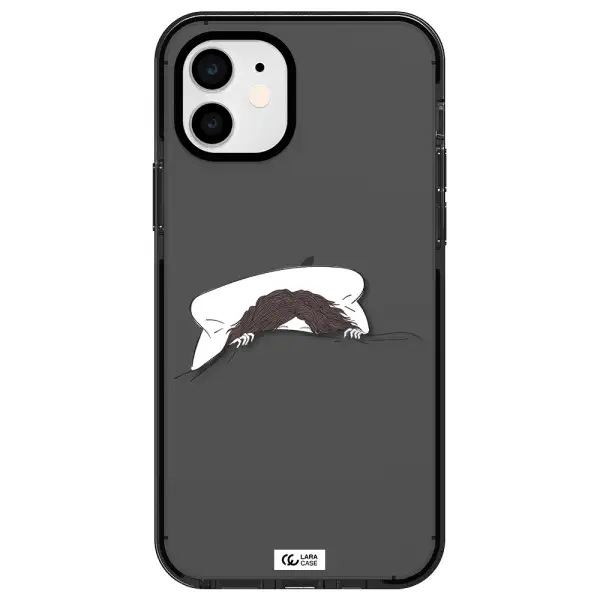 Do Not Wake Me Up Apple iPhone 12 impact Smoke Black Case