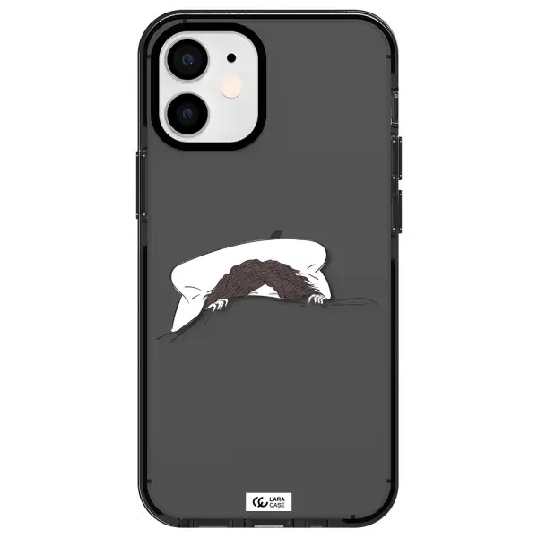 Do Not Wake Me Up Apple iPhone 12 mini impact Smoke Black Case