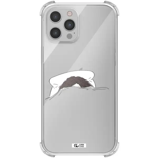 Do Not Wake Me Up Apple iPhone 12 pro Clear PC Case