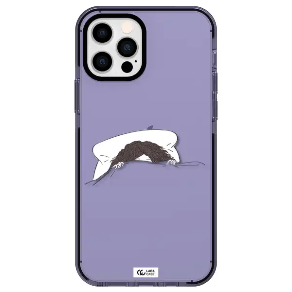 Do Not Wake Me Up Apple iPhone 12 pro impact Lilac Case