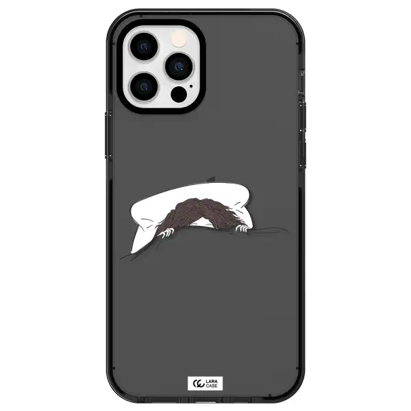 Do Not Wake Me Up Apple iPhone 12 pro impact Smoke Black Case