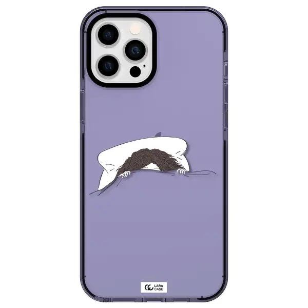 Do Not Wake Me Up Apple iPhone 12 pro max impact Lilac Case