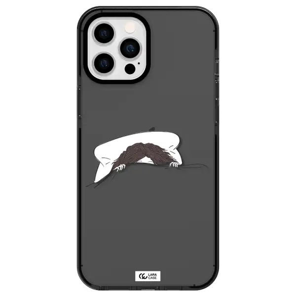 Do Not Wake Me Up Apple iPhone 12 pro max impact Smoke Black Case