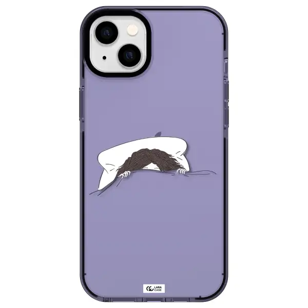 Do Not Wake Me Up Apple iPhone 14 plus impact Lilac Case