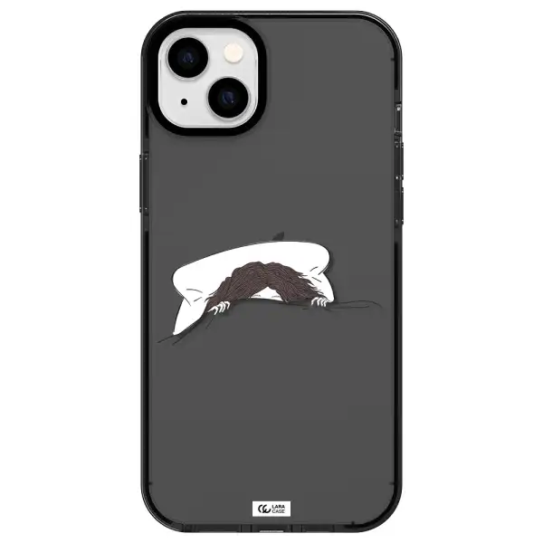 Do Not Wake Me Up Apple iPhone 14 plus impact Smoke Black Case