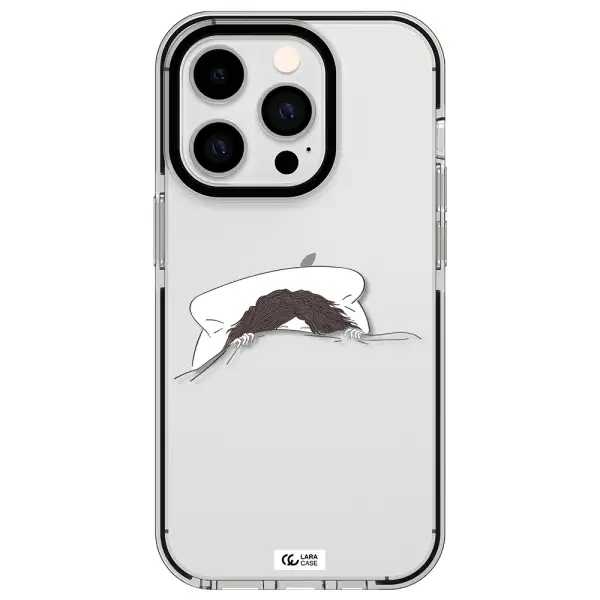 Do Not Wake Me Up Apple iPhone 14 pro impact black border Case