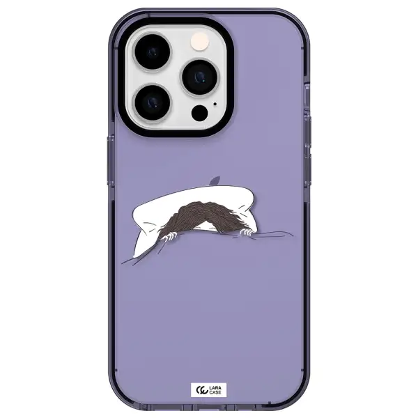 Do Not Wake Me Up Apple iPhone 14 pro impact Lilac Case