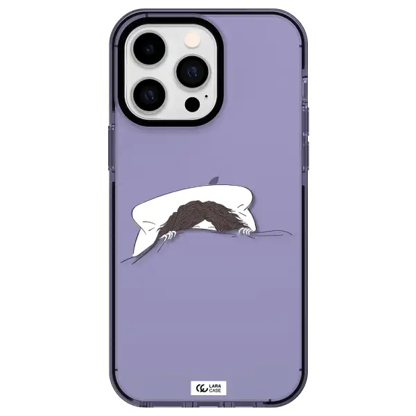 Do Not Wake Me Up Apple iPhone 15 Pro impact Lilac Case