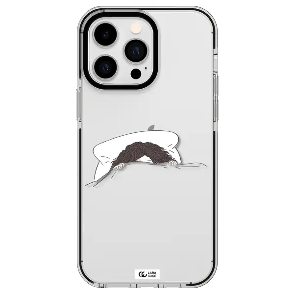 Do Not Wake Me Up Apple iPhone 15 Pro Max impact black border Case