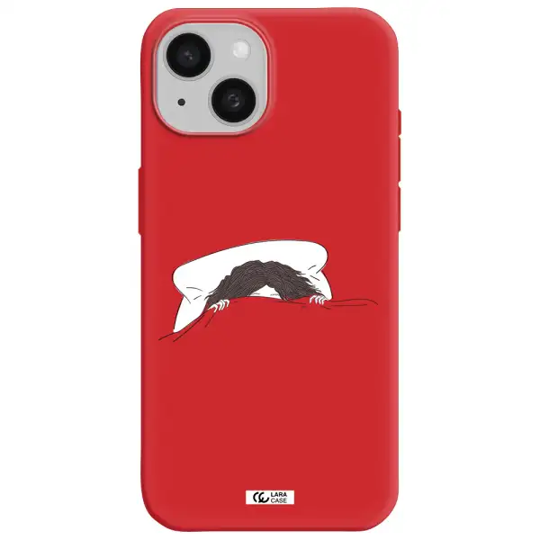 Do Not Wake Me Up Apple Iphone 15 Silicone Imperial Red Case