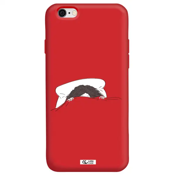 Do Not Wake Me Up Apple iPhone 6 Silicone Imperial Red Case