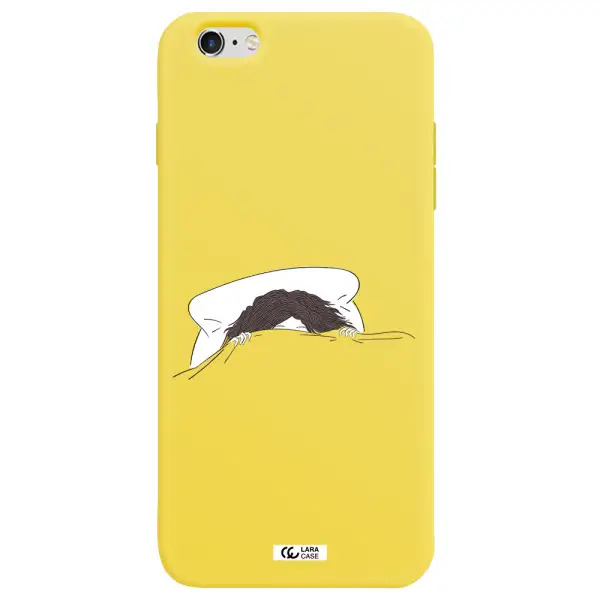 Do Not Wake Me Up Apple iPhone 6S Silicone canary yellow Case