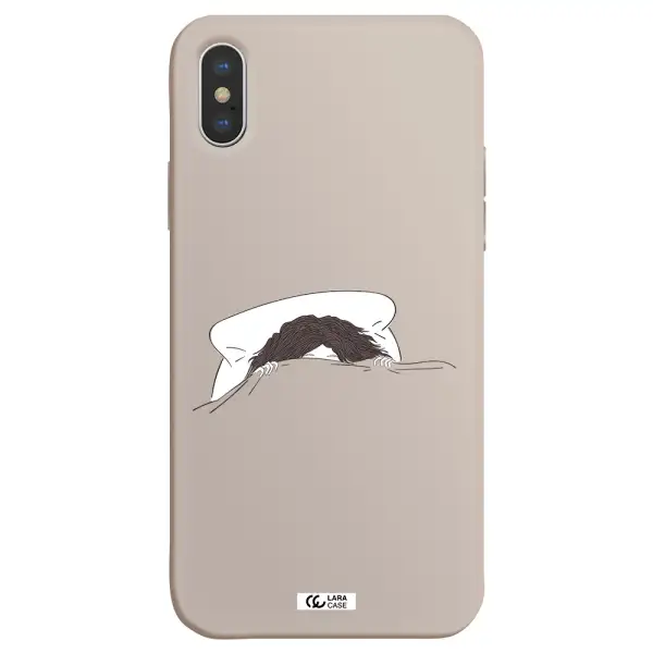 Do Not Wake Me Up Apple iPhone XS max Silicone Stone Case