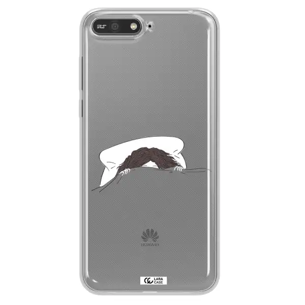 Do Not Wake Me Up Huawei Y6 2018 Clear TPU Case