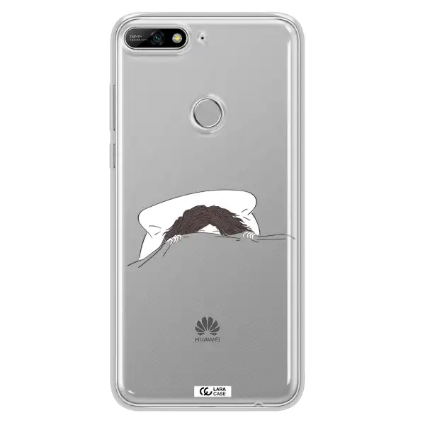 Do Not Wake Me Up Huawei Y7 2018 Clear TPU Case