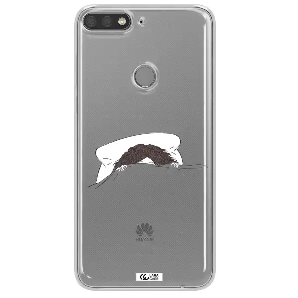 Do Not Wake Me Up Huawei Y7 Prime 2018 Clear TPU Case