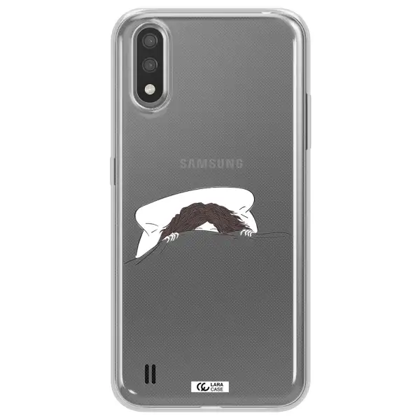 Do Not Wake Me Up Samsung A01 Clear TPU Case